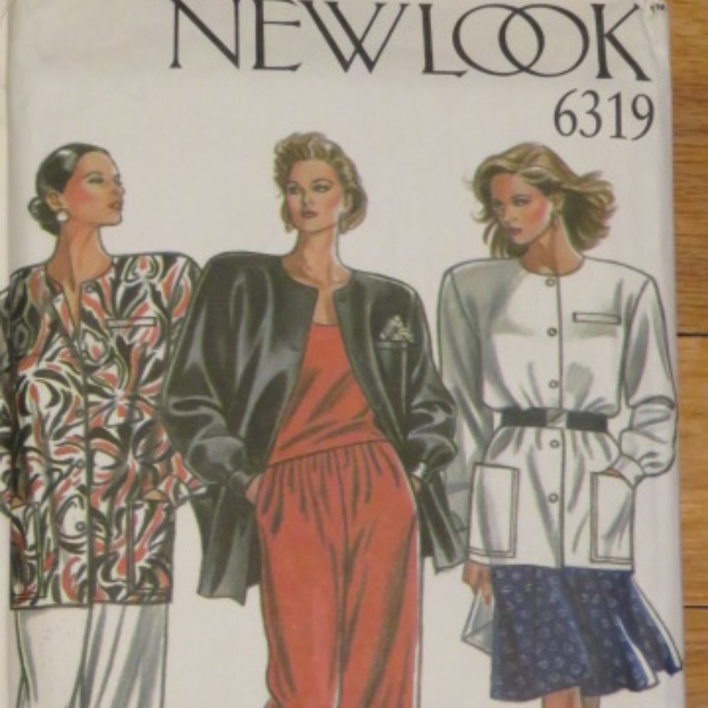 New Look 6319 Misses' Jacket Pants Skirt Sizes 8-18 Vintage UNCUT (#157)